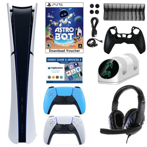 PS5 Digital Astrobot Console with Accessories Kit, Voucher & Extra Dualsense Controller - PlayStation 5-Front_Standard 