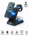 Energizer - 3-in-1 15W Qi Certified Wireless Fast 15W Charger Charging Station/Stand w/ RGB Light for iPhone + AirPods + Apple Watch - Black-Front_Standard