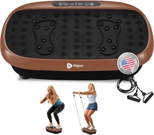 LifePro - HexaPlate Lite Vibration Plate – Compact Whole Body Exercise Machine for Toning & Recovery - Copper-Front_Standard 