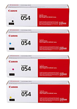 Canon CRG 054 Complete 4 Color (CMYK) Toner Cartridge Set - Best Buy
