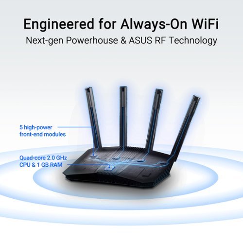 ASUS RT-BE59 BE5000 Dual-Band Wi-Fi 7 Router - Black GLOBAL SHIPPING