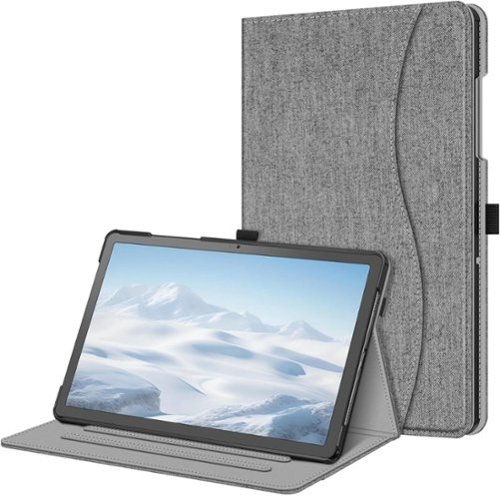 Kitcheniva - Multi Angle Stand Protective Case Cover For 11'' Samsung Galaxy Tab A9+ - Gray-Front_Standard 
