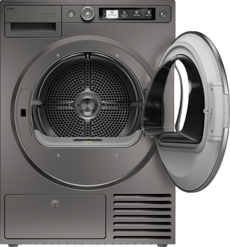 Asko - 5.2 cu. ft. Stackable Electric Vented Dryer - Butterfly Drying System, Soft Drum Technology, 18 Programs – - Titanium