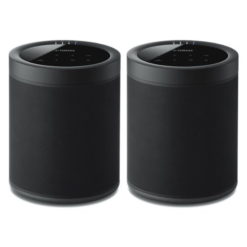 Yamaha - WX-021BL MusicCast 20 Wireless Speakers - Pair - Black-Front_Standard 