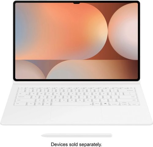 Samsung Galaxy Tab S10 Ultra/S9 Ultra Book Cover Keyboard - White GLOBAL SHIPPING