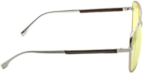 GUNNAR Witcher White Wolf Computer Glasses with Blue Light Reduction, Amber Lenses - Steel/Umber BUY ONLINE