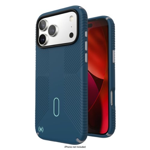 Speck Not Applicable - Presidio2 Grip ClickLock Case for Apple iPhone 17 Pro Max - Deep Sea/Silver Metallic/Spell Blue WHERE TO BUY