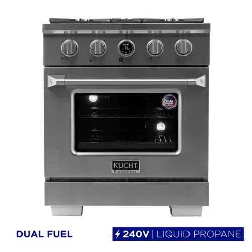 A 30" 1202 YEAR WARRANTY A KUCHT Professional DUAL FUEL 240V | LIQUID PROPANE