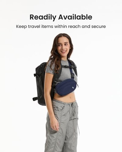 tomtoc SlingBean-T32 1.5L Sling Bag with RFID Blocking, Belt Bag Fanny Pack Waist Bag Crossbody Bag for Travel, Everyday - Navy Blue BUY ONLINE