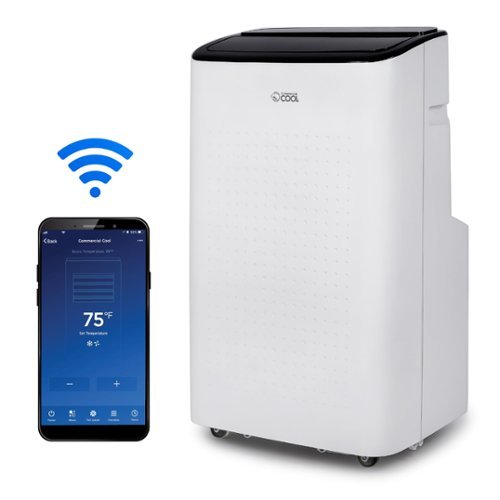 Commercial Cool - 6350 BTU Portable Air Conditioner - White-Front_Standard 