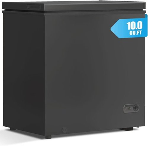 Circus Cirle - 10 cubic feet, with 7-level adjustable temperature and removable storage basket - Black-Front_Standard 