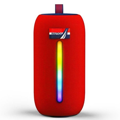 Nautica - Urban SP600 True Wireless Outdoor Portable Speaker, Perfect for Camping, Beach, Backyard & Travel - Navy-Red-Front_Standard 