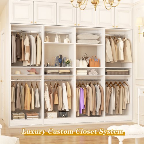 Aheaplus 100 Inch Large Closet System Set of 4, Freestanding