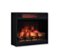 Twin Star Home - 23” 3D Infrared Quartz Electric Fireplace Insert with Safer Plug and Safer Sensor - Black-Front_Standard