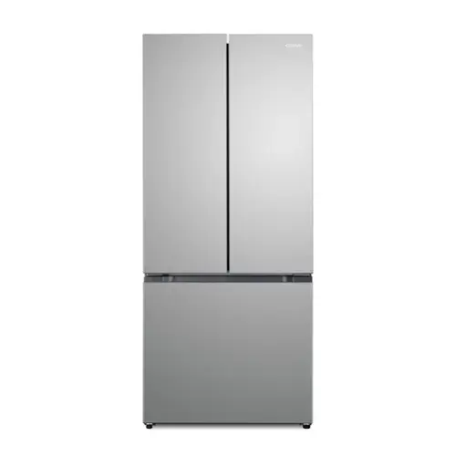Front. COSMO - COS-RFFV183RS 30 in. 17.5 cu. ft. Counter Depth 3-Door French Door Refrigerator,  Freezer Drawer and Recessed Handles - Stainless Steel.