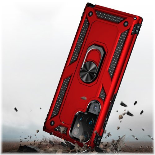 SaharaCase Military Kickstand Series Case for Samsung Galaxy S22 Ultra - Red SHOP ONLINE