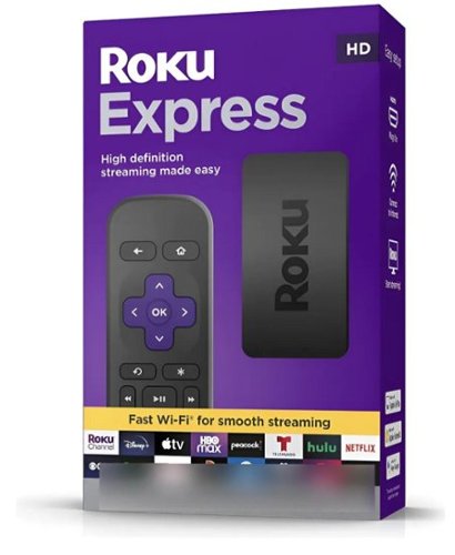 Roku - Express | HD Streaming Media Player with High Speed HDMI Cab-Front_Standard 