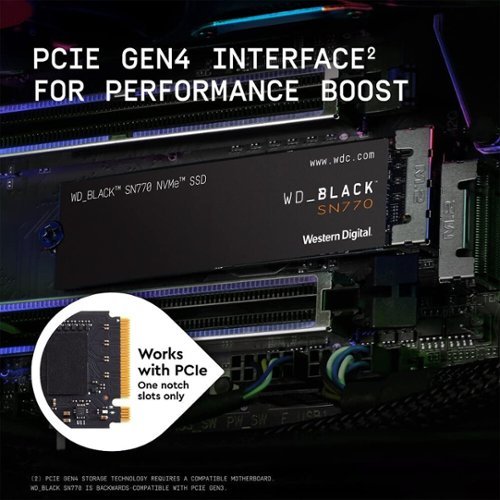 Western Digital WD WDS100T3X0E BLACK 1TB SN770 NVMe Gen4 PCIe, M.2