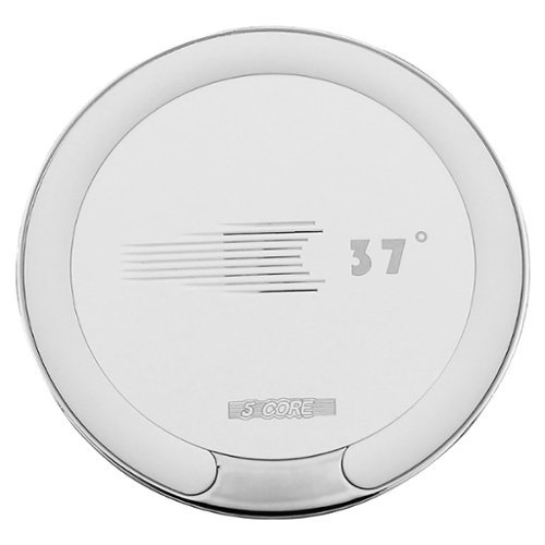 5 CORE - Magnetic Wireless Car Charger Mount, Stick on The Dashboard for MagSafe iPhone & Android - White-Front_Standard 