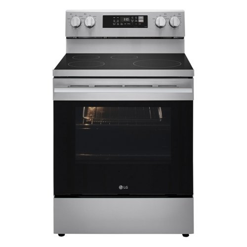 LG - 6.3 Cu. Ft. Freestanding Electric Induction True Convection Smart Range with Air Fry and EasyClean - Stainless Steel