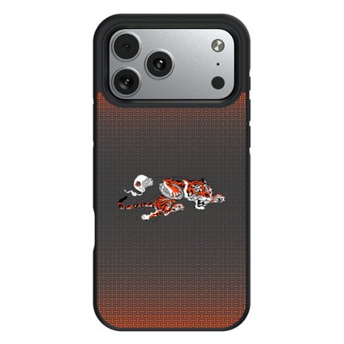 Keyscaper - NFL - Cincinnati Bengals Bump Case with 8.2ft Drop Protection - 16 Pro Max - Black-Front_Standard 