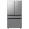 Samsung - Bespoke 23 cu. ft. Counter Depth 4-Door French Door Refrigerator with Inner Beverage Center - Stainless Steel-Front_Standard