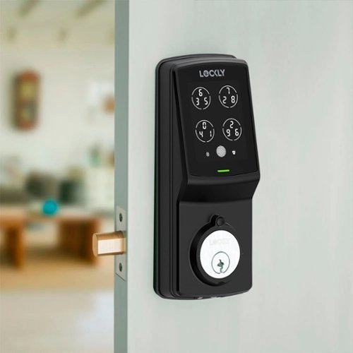 Lockly Model 7S Deadbolt Smart Lock with Touchscreen/Key Access/Auto Lock/Bluetooth App Control - Matte Black BUY IN QATAR