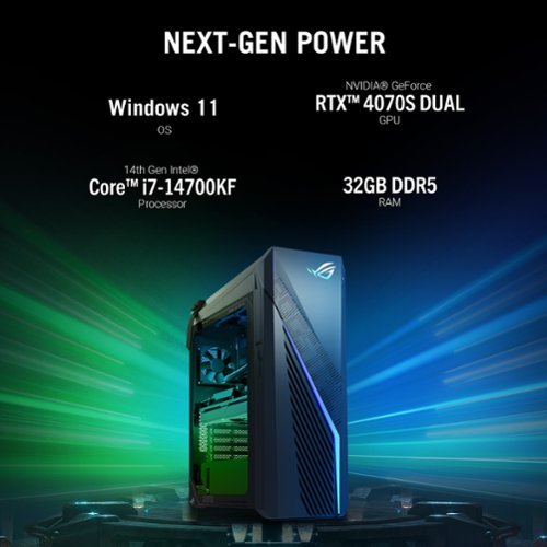 ASUS ROG Gaming Desktop Intel Core i7 14700KF 32GB Memory