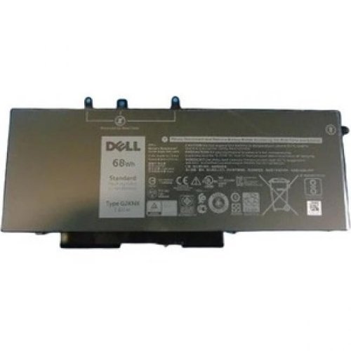Dell - 68 WHr 4-Cell Primary Lithium-Ion Battery - For Notebook - Battery Rechargeable - 8800 mAh - 7.6 V DC - 1-Front_Standard 