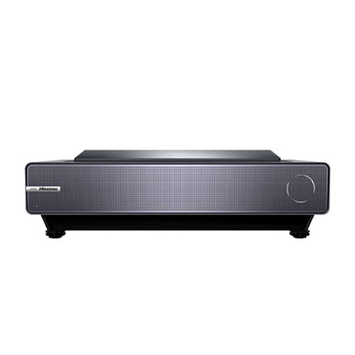 Hisense - PX2-PRO TriChroma Laser UST Projector, Variable Screen Size 90"~130", 4K UHD, 2400 Lumens, Dolby Vision&Atmos, GoogleTV - Gray-Front_Standard 