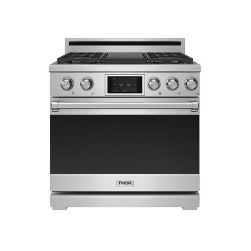 Thor Kitchen - 6.0 Cu Ft. Freestanding Dual Fuel Gas Range With 5 Burners - Stainless Steel