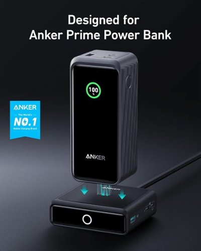 Anker Power Bank（12000mAh） + Charge base Anker Charging Base Black A1902 - Best Buy