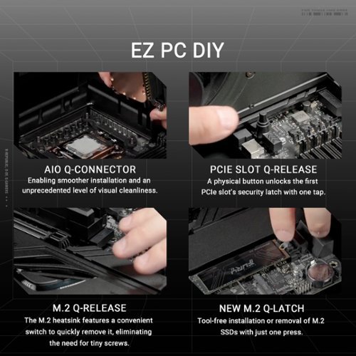 ASUS ROG CROSSHAIR X870E DARK HERO (Socket AM5) AMD X870E ATX DDR5 Wi-Fi 7 Motherboard - Black WORLDWIDE DELIVERY