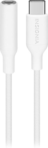 Insignia™ 3 Male USB-C to Female 3.5 mm Adapter - White BUY ONLINE