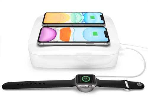 Einova Eggtronic Mundus Pro UV-C Sanitizer 10W Wireless Charging Pad for Qi-enabled Devices - White SHOP ONLINE