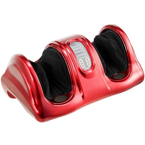 Costway Shiatsu Foot Massager Kneading and Rolling Leg Calf Ankle with Remote - Red BUY IN AUSTRALIA