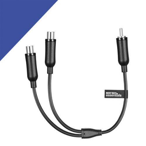 Best Buy essentials™ 6 2-Way 1-Male to 2-Female RCA Splitter - Black BUY IN EUROPE