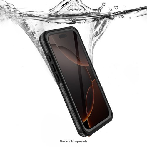 SaharaCase Oasis Series Water-Resistant Case with MagSafe for Apple iPhone 16 Pro Max - Black GLOBAL SHIPPING