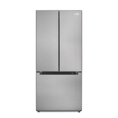 Koolmore - 18.5 cu. ft. Stainless-Steel French Door Refrigerator in Silver (KM-RERFDSS-18C) - Stainless Steel-Front_Standard 