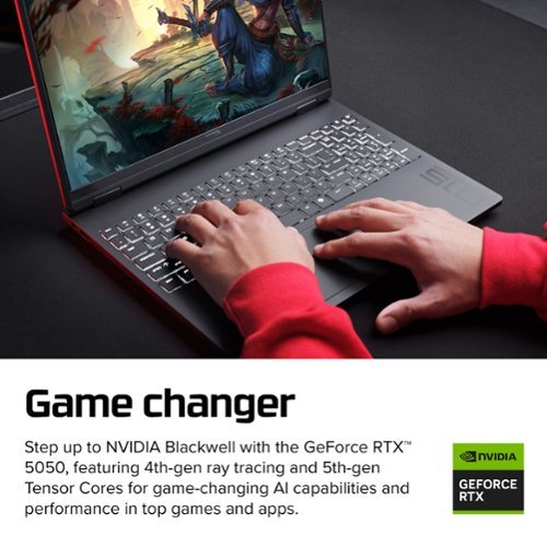 HyperX OMEN 15.3 2K 165Hz Gaming Laptop - Intel Core Ultra 7 255H (2025) - 12GB Memory - NVIDIA GeForce RTX 5050 - 512GB SSD - Shadow Black WORLDWIDE DELIVERY