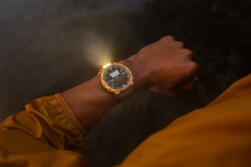 Garmin Instinct Crossover AMOLED GPS Smartwatch 47 mm Fiber-reinforced Polymer - Charcoal with charcoal silicone band - (2025) BUY IN MIDDLE EAST