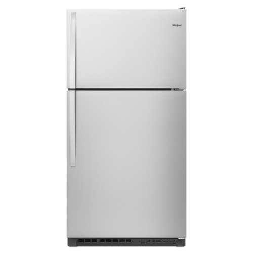  Whirlpool - 20.5 Cu. Ft. Top-Freezer Refrigerator - Monochromatic Stainless Steel
