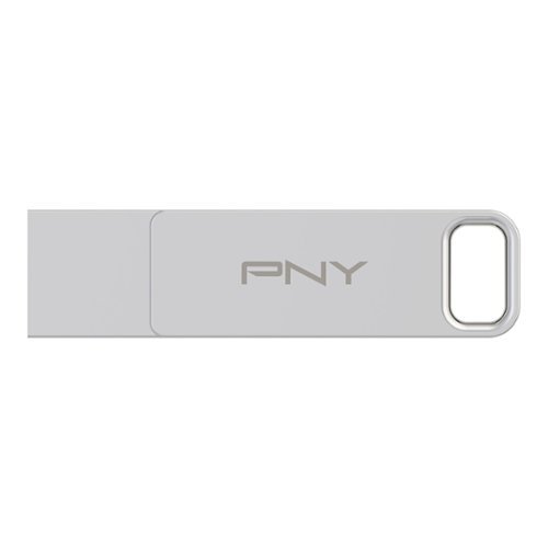 PNY 128GB DUO LINK USB 3.2 Type-C Dual Flash Drive - Silver WORLDWIDE DELIVERY