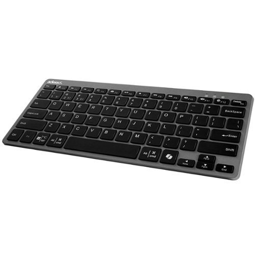 Adesso Multi OS Bluetooth Scissor Switch Keyboard with CoPilot AI Hotkey - Black and Grey WORLDWIDE DELIVERY