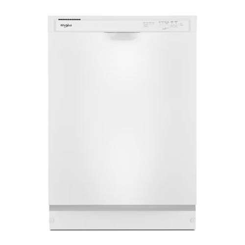 Whirlpool - 24" Front Control Built-In Dishwasher with Boost Cycle and 57 dBA - White-Front_Standard 