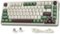 REDRAGON - Wireless Mechanical Gaming Keyboard with Gasket Mounted, RGB Backlit 81 Keys, 75% Layout, Hot-Swappable - Green/White/Brown-Front_Standard
