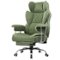 GTPlayer - 400lbs Heavy Duty Gaming Chair Fabric Comfortable Ergonomic Computer Chair with Soft Armrests - Green-Front_Standard
