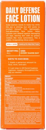 Duke Cannon Face Lotion - Energizing Daily Defense with SPF 32 SHOP ONLINE