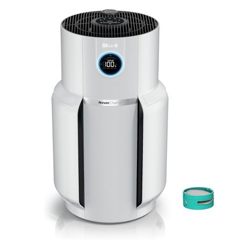Shark - R-HP302 NeverChange Air Purifier MAX 1400 sq.ft. 5-Year Filter Life Odor Neutralizer - Refurbished Excellent - White-Front_Standard 