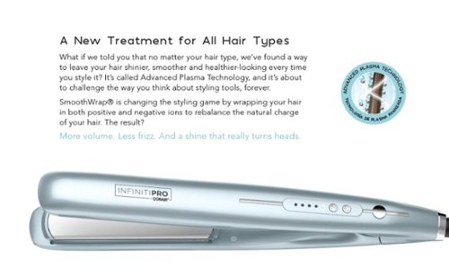 Conair InfinitiPRO 1 Smoothwrap Ceramic Ionic Flat Iron - Powder Blue BUY IN QATAR